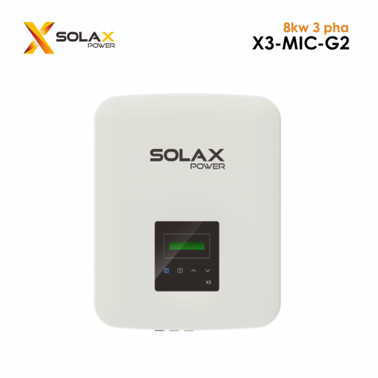 Biến tần năng lượng mặt trời Solax X3 MIC G2 hòa lưới 8kw 3 pha