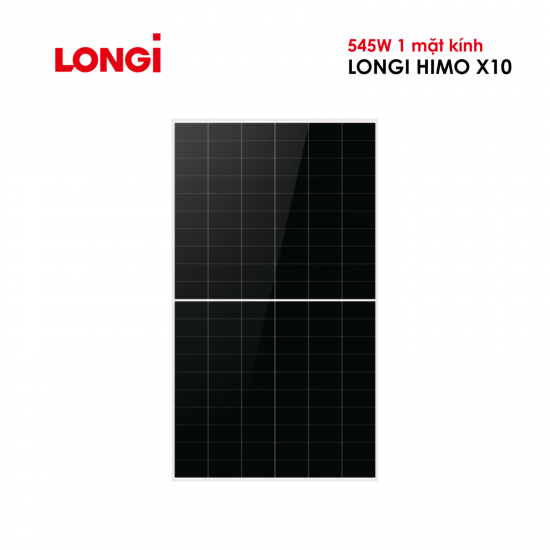 Tấm Pin Năng Lượng Mặt Trời LONGi 545W 1 mặt kính